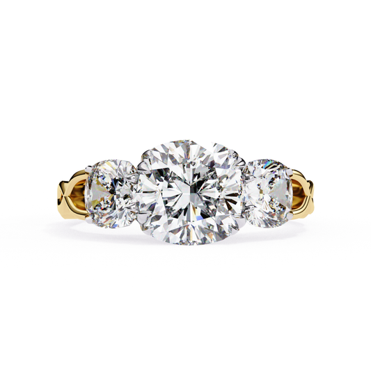 Cushion Three Stone Diamond Ring In Yellow Gold
Cushion Cut Three Stone Diamond Ring Front View
Yellow Gold Cushion Diamond Ring With Side Stones
Cushion Cut Diamond Three Stone Ring
Classic Cushion Three Stone Diamond Ring
Cushion Diamond Ring With Prong Setting
Three Stone Cushion Diamond Ring Yellow Gold
Cushion Cut Diamond Ring Front Profile
Yellow Gold Cushion Diamond Statement Ring
Cushion Three Stone Solitaire Style Ring