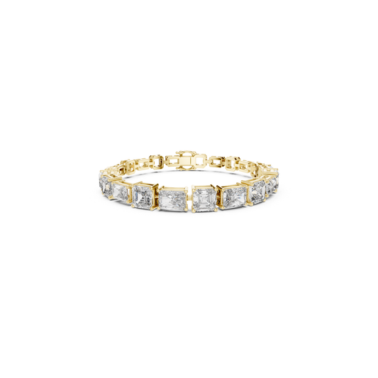 Yellow gold tennis bracelet with mixed shape diamond
Elegant diamond bracelet in polished yellow gold
Fancy shape diamond bracelet with modern design
Yellow gold bracelet with emerald and trillion stones
Luxury mixed cut diamond bracelet with secure clasp
Fine yellow gold bracelet with geometric diamonds
Statement tennis bracelet with mixed diamond shapes
Delicate yellow gold bracelet with fancy cut stones
Premium diamond bracelet with unique stone arrangement
Classic yellow gold bracelet with mixed diamond