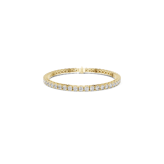 Yellow gold round diamond tennis bracelet with prong setting
Round cut diamond tennis bracelet in yellow gold
Classic yellow gold diamond bracelet with round stone
Luxury round diamond tennis bracelet in yellow gold
Elegant yellow gold bracelet with round diamond
Diamond tennis bracelet with secure clasp in yellow gold
Minimal yellow gold round diamond line bracelet
Fine jewellery yellow gold diamond tennis bracelet
Round diamond bracelet with yellow gold link
Yellow gold tennis bracelet with round diamond