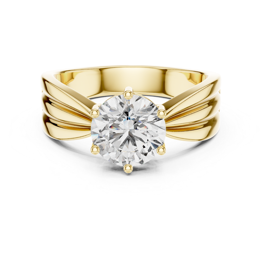Round diamond split shank solitaire ring
Yellow gold round diamond engagement ring
Round brilliant diamond solitaire ring
Split shank round diamond gold ring
Classic round diamond gold ring
Six prong round diamond ring
Polished yellow gold diamond ring
Round lab grown diamond solitaire ring
Modern split band diamond ring
Round diamond statement ring in yellow gold