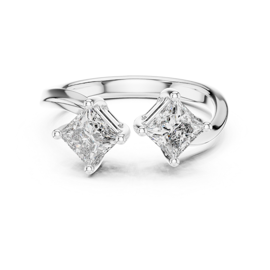 White gold double princess diamond open ring
Open style princess diamond ring in white gold
White gold bypass ring with twin princess diamonds
Double princess cut diamond ring in white gold
Modern white gold open diamond ring
White gold crossover ring with princess diamonds
Minimal double princess diamond ring in white gold
White gold ring with two princess cut diamonds
Elegant open bypass diamond ring in white gold
White gold princess cut diamond statement ring