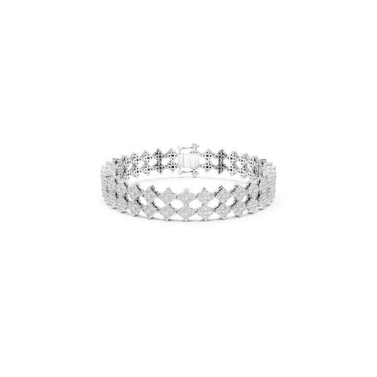 White gold round diamond bracelet for women
Elegant white gold floral diamond bracelet
Luxury white gold bracelet with diamonds
Womens diamond floral bracelet jewelry
Designer white gold round diamond bracelet
Premium floral bracelet in white gold
Stylish white gold diamond bracelet design
Fine jewelry bracelet with round diamonds
Glamorous floral diamond bracelet for women
White gold bracelet with sparkling diamonds