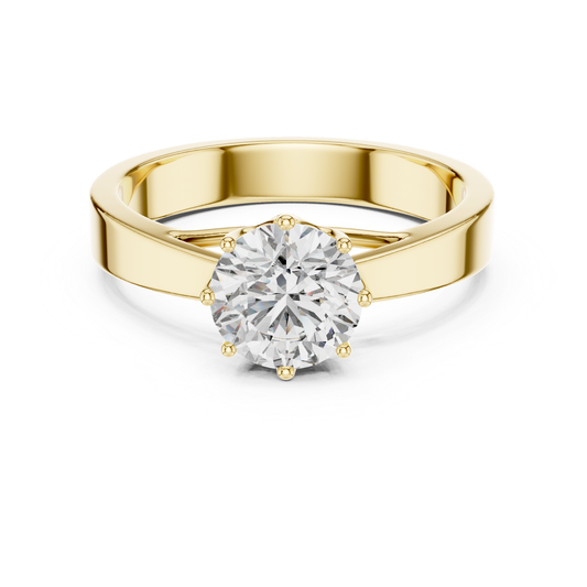 Yellow Gold Round Diamond Ring with Smooth Band
Classic Yellow Gold Round Stone Engagement Ring
Yellow Gold Six Prong Round Diamond Ring
Round Brilliant Diamond Ring in Yellow Gold
Yellow Gold Plain Band Diamond Solitaire Ring
Polished Yellow Gold Round Diamond Ring
Yellow Gold Round Diamond Ring Classic Style
Minimal Yellow Gold Round Diamond Engagement Ring
Yellow Gold Round Diamond Ring with Secure Prongs
Elegant Yellow Gold Round Solitaire Diamond Ring