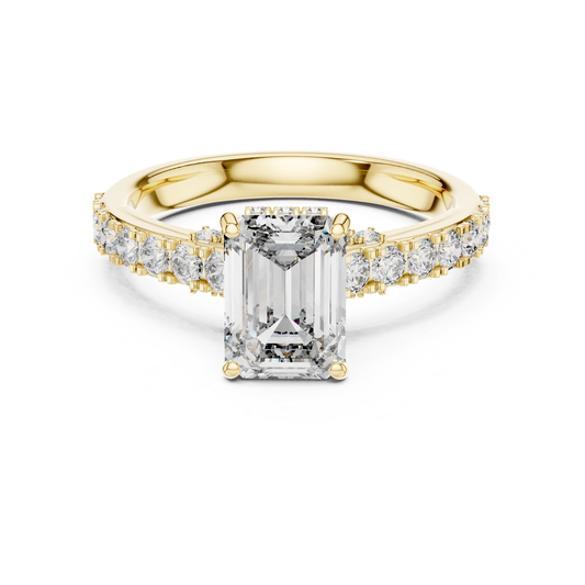 Yellow gold emerald diamond solitaire ring
Emerald cut diamond solitaire in yellow gold
Yellow gold ring with emerald diamond
Emerald diamond ring with yellow gold band
Yellow gold emerald cut solitaire ring
Emerald diamond ring in polished yellow gold
Yellow gold prong set emerald diamond ring
Emerald solitaire ring with gold band
Yellow gold emerald center stone ring
Classic yellow gold emerald diamond ring
