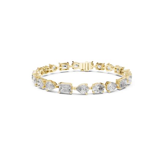 Yellow gold emerald oval pear diamond tennis bracelet
Mixed shape diamond bracelet with emerald oval pear cuts
Yellow gold bracelet featuring pear and oval diamonds
Emerald cut oval cut pear diamond bracelet
Yellow gold multi shape diamond line bracelet
Designer diamond bracelet with mixed shapes
Yellow gold bracelet with emerald oval pear stones
Multi cut diamond tennis bracelet in yellow gold
Pear oval emerald diamond bracelet design
Yellow gold mixed shape diamond bracelet