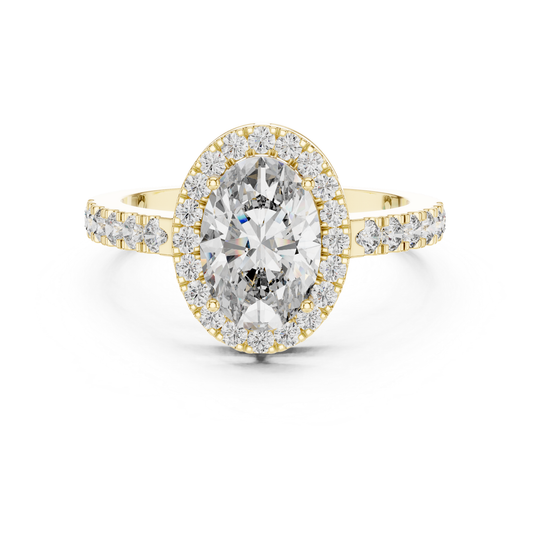 Yellow gold oval halo diamond engagement ring
Oval halo diamond ring in yellow gold
Yellow gold oval cut halo ring
Oval diamond halo ring with accent diamonds
Yellow gold oval diamond ring with split accents
Lab grown oval halo engagement ring
Yellow gold oval center halo ring
Oval diamond ring with diamond shoulders
Yellow gold halo ring with oval center stone
Classic oval halo diamond ring