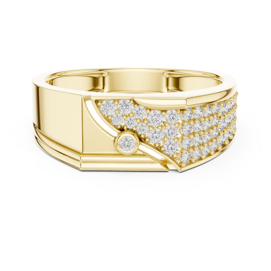 Yellow gold pave diamond statement band ring
Modern yellow gold ring with pave diamonds
Yellow gold geometric pave diamond band
Wide yellow gold diamond fashion ring
Contemporary yellow gold statement diamond ring
Yellow gold luxury band with round diamonds
Bold yellow gold pave diamond ring design
Elegant yellow gold geometric diamond band
Yellow gold designer ring with diamond details
Yellow gold wide statement ring with diamonds