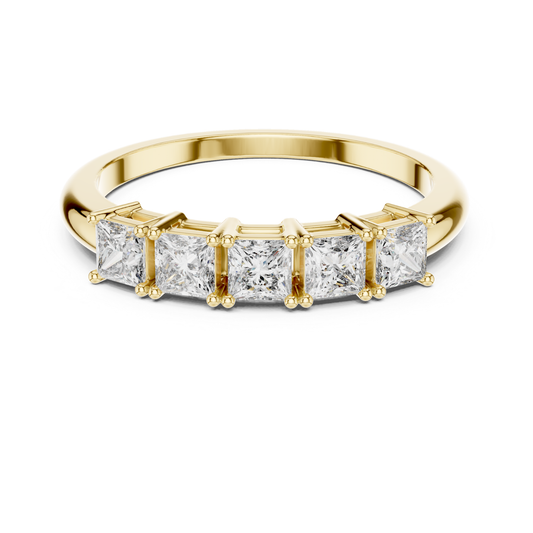 Yellow gold princess diamond row ring
Gold princess cut multi diamond band
Princess diamond ring with gold prongs
Yellow gold straight princess diamond ring
Modern gold princess diamond wedding band
Sleek princess cut diamond stack ring
Gold ring with square diamond row
Minimal princess diamond band in gold
Contemporary yellow gold diamond ring
Five princess diamond gold band ring