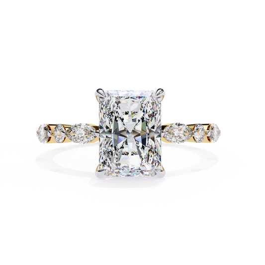 Front View Radiant Cut Diamond Marquise Accent Ring
Yellow Gold Radiant Diamond Ring Front View
Radiant Cut Diamond Ring With Marquise Side Stones
Yellow Gold Solitaire Ring With Marquise Accents
Four Prong Radiant Diamond Ring In Yellow Gold
Front Profile Radiant Cut Diamond Engagement Ring
Yellow Gold Ring With Radiant Center Diamond
Marquise Accent Ring With Radiant Cut Diamond
Contemporary Radiant Diamond Ring Front View
Yellow Gold Diamond Ring With Marquise Details