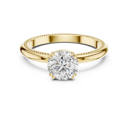 Yellow gold round diamond milgrain solitaire ring
Round diamond milgrain solitaire ring in yellow gold
Yellow gold classic round diamond milgrain ring
Round brilliant diamond milgrain solitaire ring
Yellow gold round milgrain diamond engagement ring
Elegant yellow gold round diamond milgrain ring
Polished round diamond milgrain ring in yellow gold
Yellow gold minimal milgrain diamond ring
Classic yellow gold round milgrain solitaire ring
Yellow gold round brilliant milgrain diamond ring
