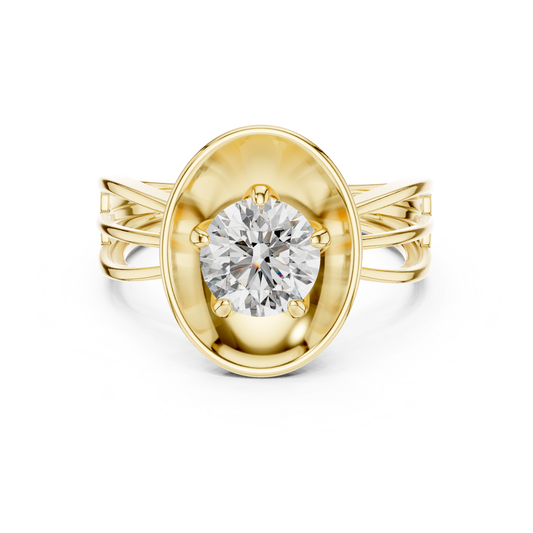 Yellow gold round diamond oval halo ring front view
Yellow gold oval frame round diamond ring design
Round diamond yellow gold oval statement ring
Yellow gold polished oval diamond ring front view
Split shank yellow gold round diamond ring design
Yellow gold oval bezel style diamond ring design
Modern yellow gold round diamond oval ring setting
Yellow gold solitaire diamond oval top ring design
Elegant yellow gold round diamond split band ring
Yellow gold oval centerpiece round diamond ring