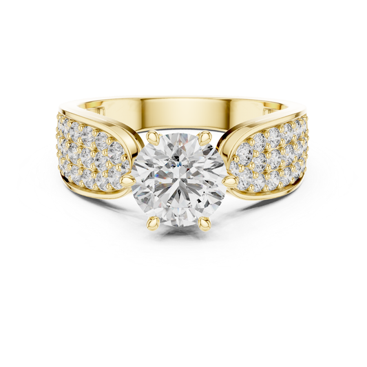 Yellow gold round diamond pave solitaire ring
Yellow gold wide pave band with round diamond
Round diamond yellow gold pave engagement ring
Yellow gold polished pave diamond band design
Six prong round diamond yellow gold pave ring
Yellow gold tapered pave diamond band design
Modern yellow gold round solitaire pave ring
Yellow gold round diamond wide band design
Elegant yellow gold pave set diamond ring
Yellow gold brilliant diamond pave band ring