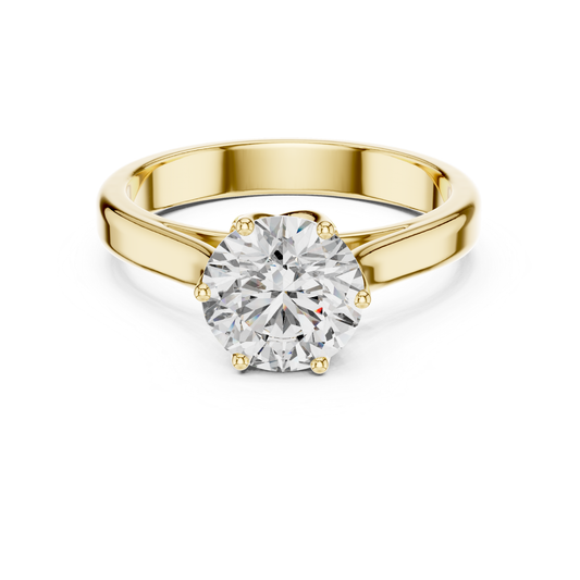 Yellow gold round solitaire diamond ring design
Round diamond solitaire ring in yellow gold setting
Six prong round diamond yellow gold ring design
Classic yellow gold solitaire diamond ring style
Round diamond ring with yellow gold band design
Polished yellow gold round diamond ring setting
Minimal yellow gold solitaire ring design
Round brilliant diamond yellow gold ring setting
Yellow gold ring with round center diamond design
Simple yellow gold round solitaire ring style