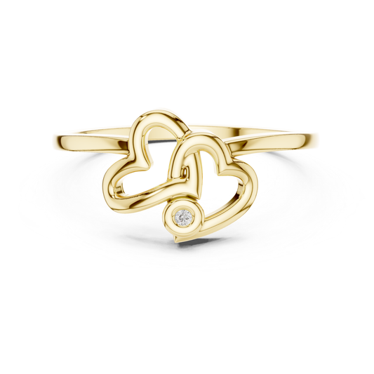 Minimal yellow gold heart diamond ring
Open heart gold ring with bezel diamond
Modern double heart yellow gold ring
Elegant heart shape gold diamond ring
Contemporary yellow gold love knot ring
Fine gold heart wrap ring with diamond
Romantic yellow gold open heart ring
Stylish gold heart band with round stone
Minimalist double heart diamond ring
Twisted heart yellow gold ring design