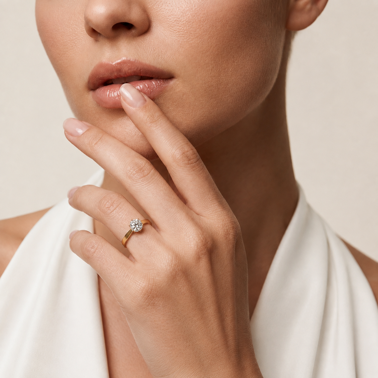 Brillantsolitärring | 18K Gold Feinschmuck