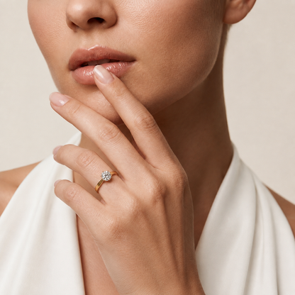 Brillantsolitärring | 18K Gold Feinschmuck