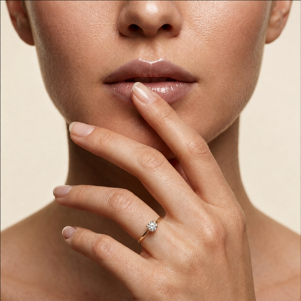 1.00 Carat Round Cut Classic Solitaire Lab Grown Diamond Engagement Ring