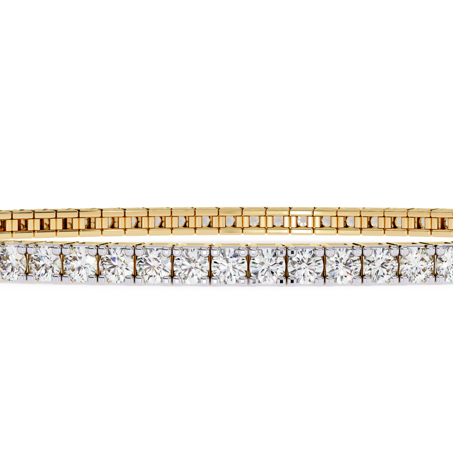Diamantarmband „Radiant Line“ | Luxuriöser Schmuck aus 18K 14K 10K Gold