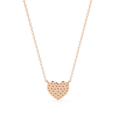 Lab Grown Diamond Heart Pendant With Chain | 18K Gold