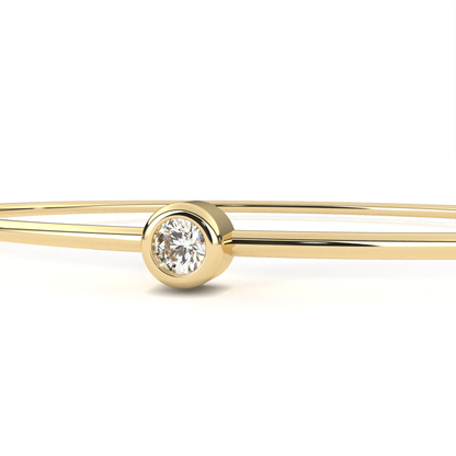 Classic Single Diamond Bracelet | Fine 18K 14K Gold Luxury