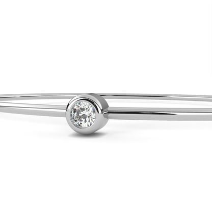 Classic Single Diamond Bracelet | Fine 18K 14K Gold Luxury