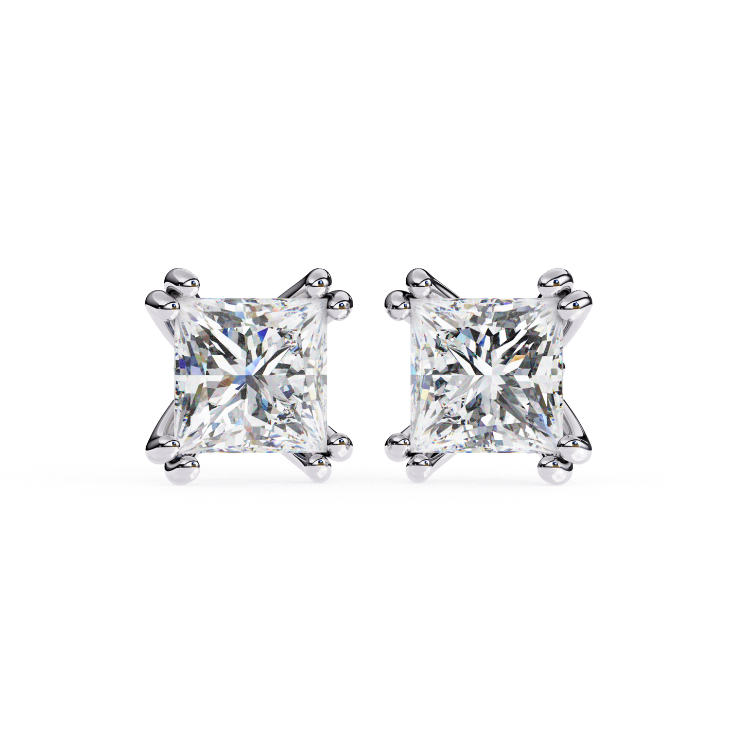 Lab Grown Diamond Gold Stud Earrings for Women | Elegant Fine Jewelry