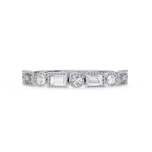 Diamant Erbe Goldring | 18K Vintage Edler Schmuck Klassisch