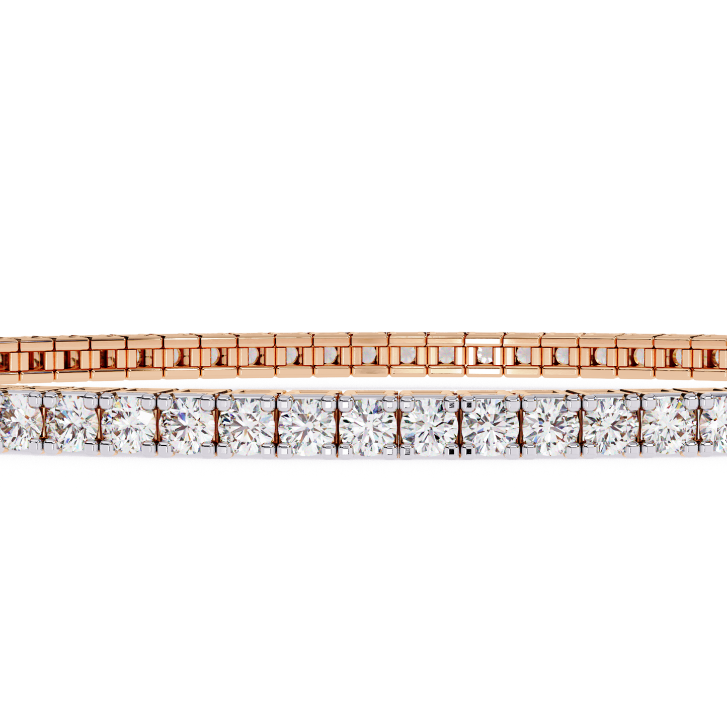 Diamantarmband „Radiant Line“ | Luxuriöser Schmuck aus 18K 14K 10K Gold