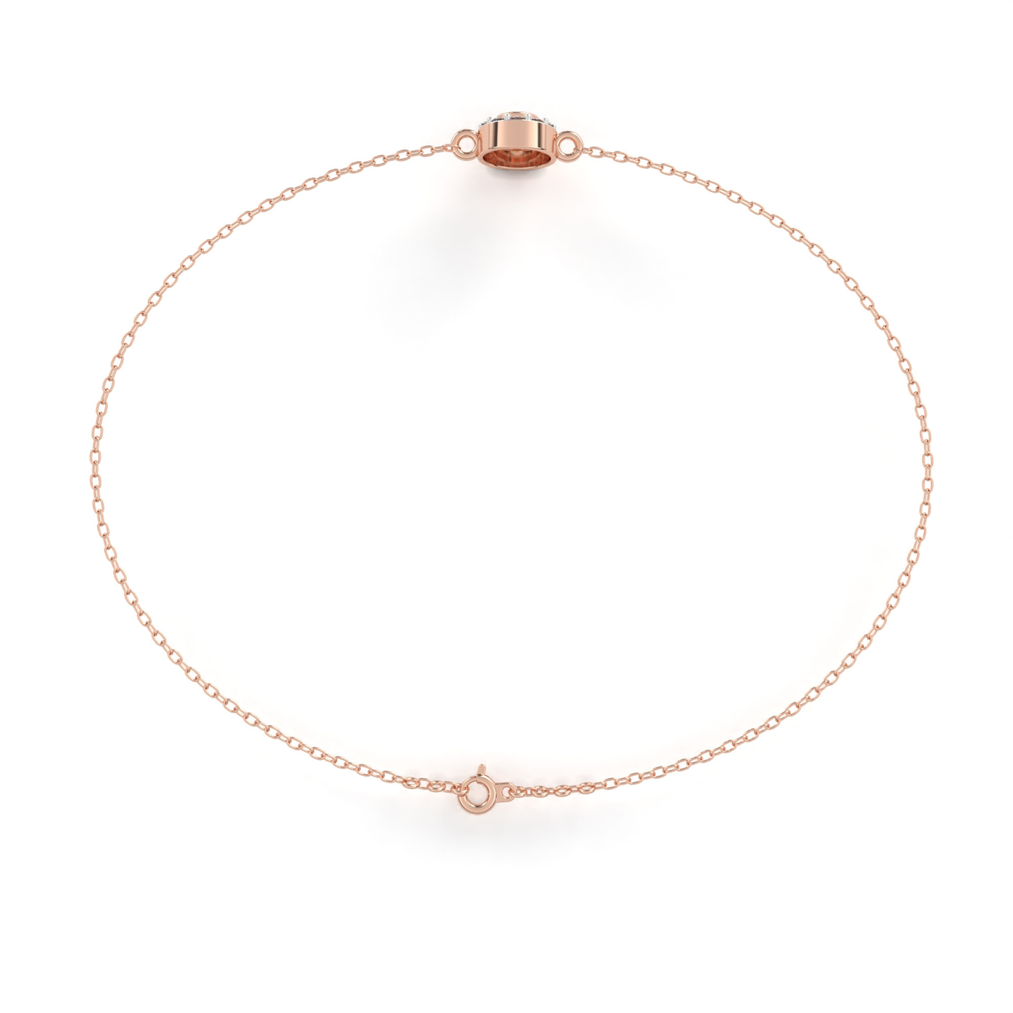 Radiant Halo Diamond Bracelet | Fine Luxury 18K 14K 10K Gold