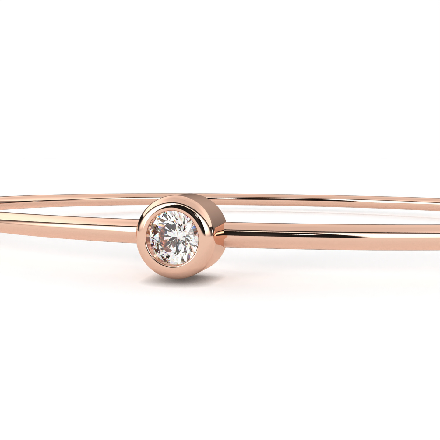 Classic Single Diamond Bracelet | Fine 18K 14K Gold Luxury