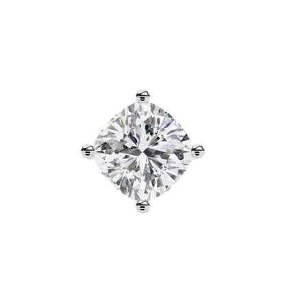 Kissenförmiger Laborgezüchteter Diamant-Anhänger mit Kette | 18K
