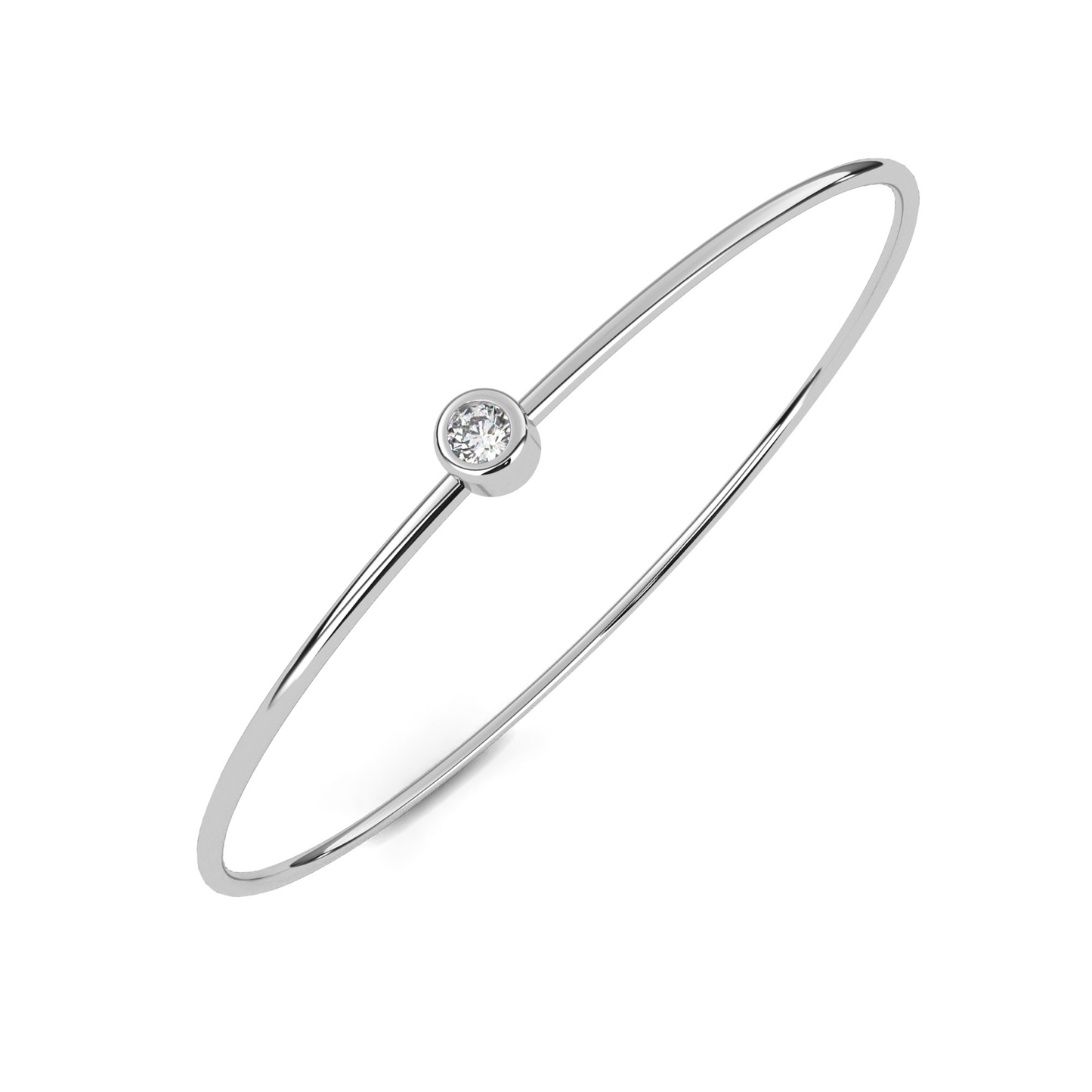 Classic Single Diamond Bracelet | Fine 18K 14K Gold Luxury