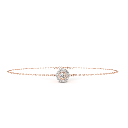 Radiant Halo Diamond Bracelet | Fine Luxury 18K 14K 10K Gold