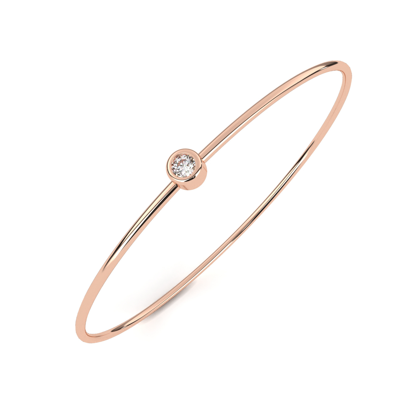 Classic Single Diamond Bracelet | Fine 18K 14K Gold Luxury