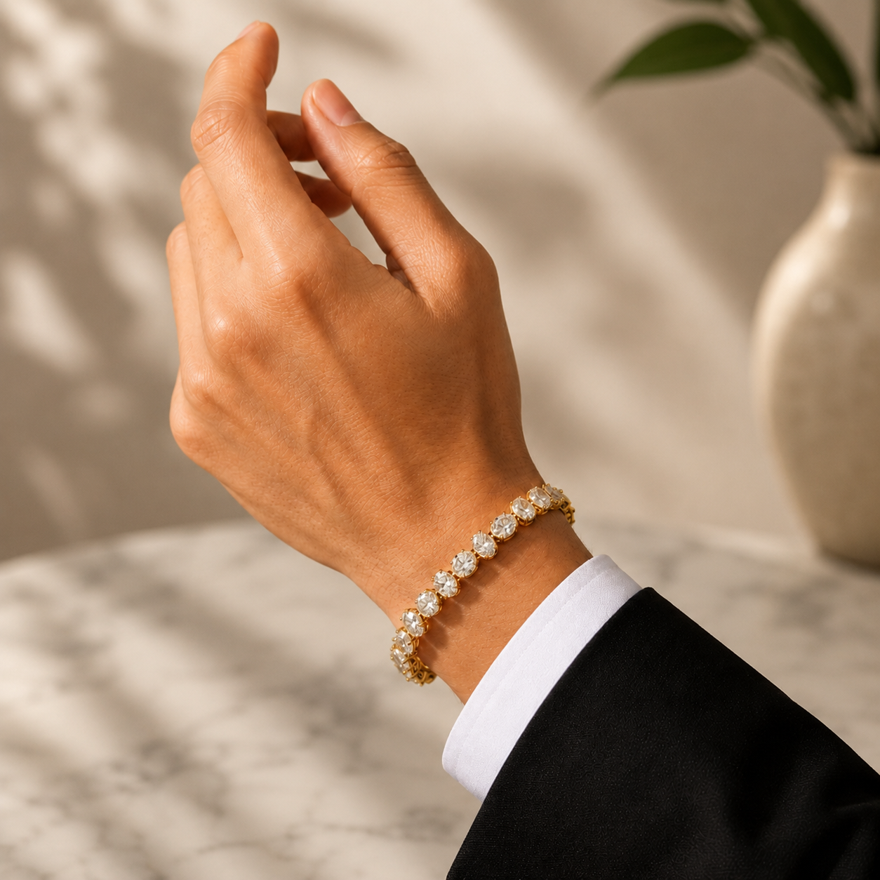 Oval Lab Grown Diamond Tennis Bracelet