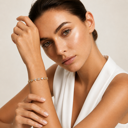 Multi Shape Lab Grown Diamond Geometric Tennis Bracelet