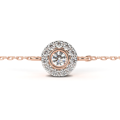 Radiant Halo Diamond Bracelet | Fine Luxury 18K 14K 10K Gold