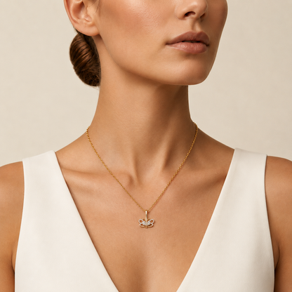 Diamant-Anhänger „Zwillingsherz“ | Edelschmuck aus 18 Karat Gold