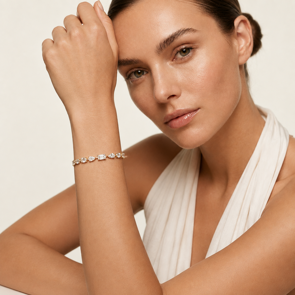 Multi Shape Lab Grown Diamond Tennis Bracelet