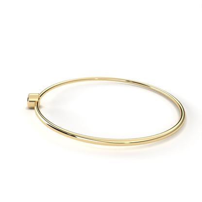 Classic Single Diamond Bracelet | Fine 18K 14K Gold Luxury