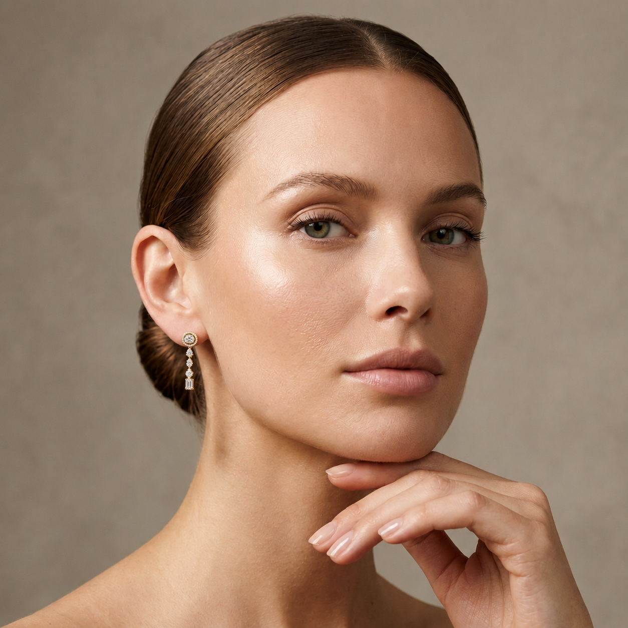 Multi Shape Halo Lab Grown Diamond Drop Earrings