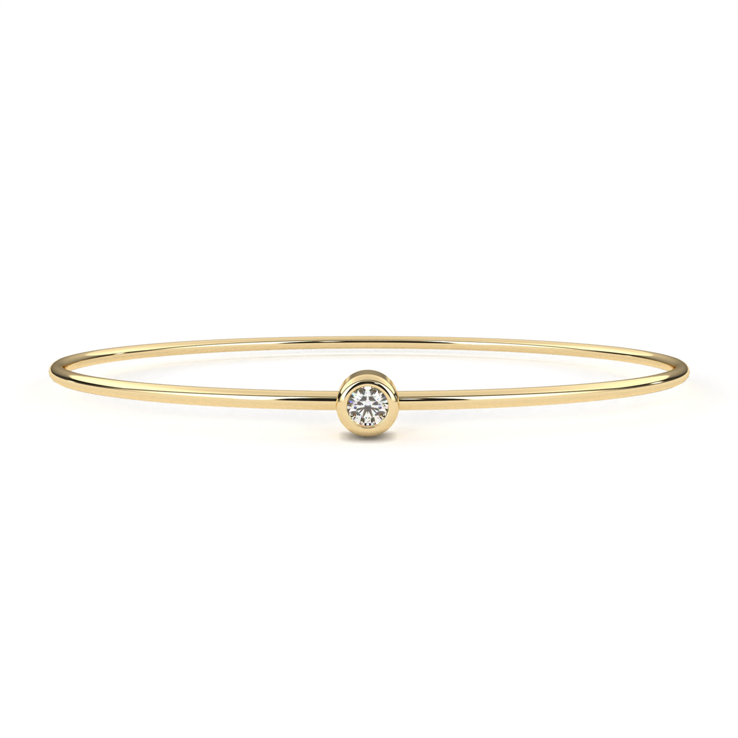 Classic Single Diamond Bracelet | Fine 18K 14K Gold Luxury