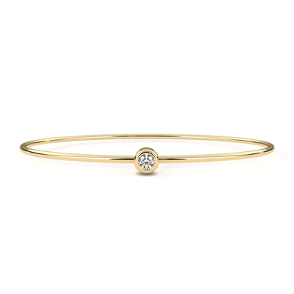 Classic Single Diamond Bracelet | Fine 18K 14K Gold Luxury