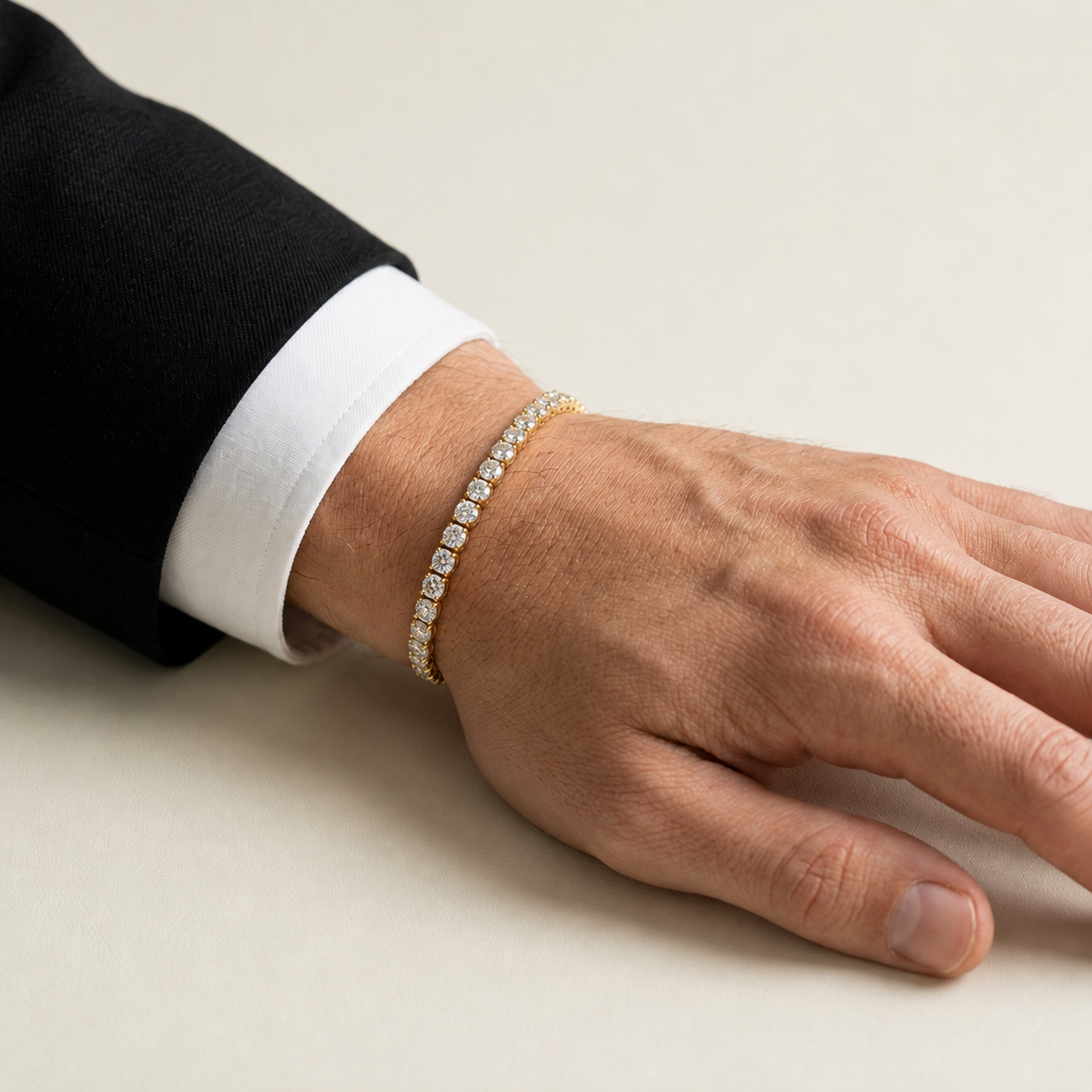 Round Brilliant Lab Grown Diamond Bracelet