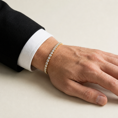 Round Brilliant Lab Grown Diamond Bracelet