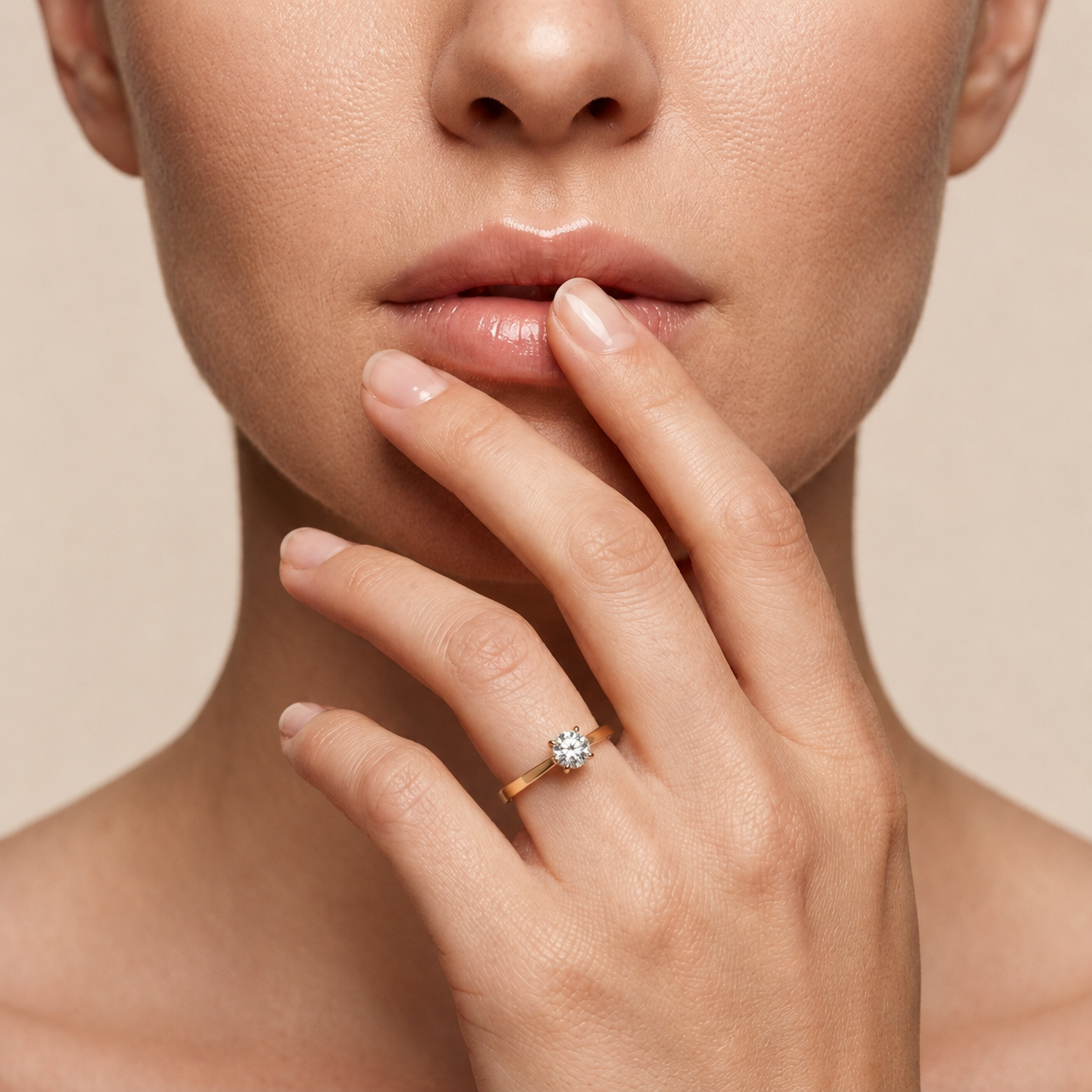 Runder Diamant-Klassik-Bandring | 18K Gold Feiner Schmuck