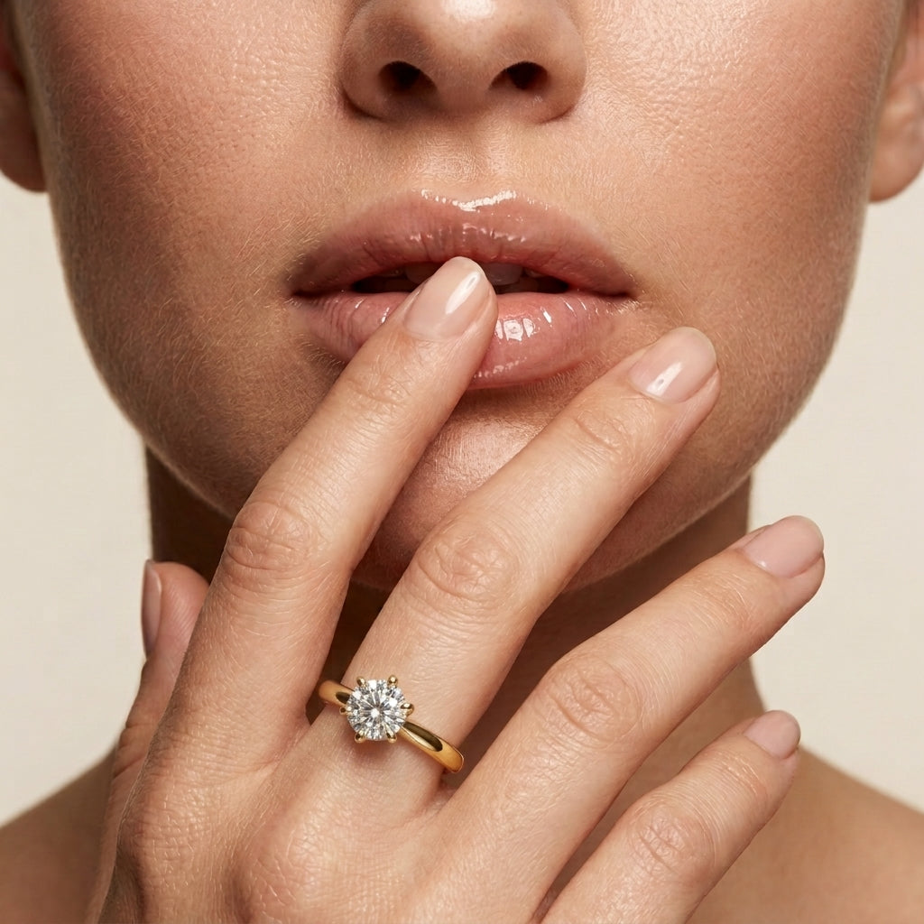 Solitärring mit Diamant im Rundschliff | Ein Diamant, unendliche Liebe