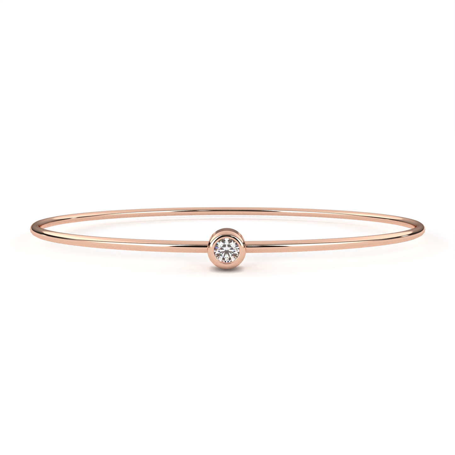 Classic Single Diamond Bracelet | Fine 18K 14K Gold Luxury