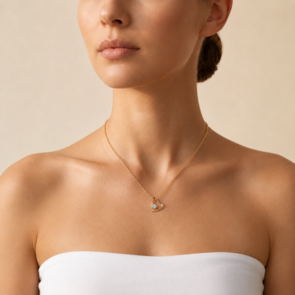 Ovaler Diamantanhänger | Edler Schmuck aus 18 Karat Gold