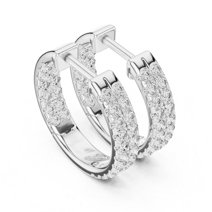 Angled view white gold diamond hoop earrings
White gold hoop earrings with round diamonds
Round diamond white gold hoop earrings
Angled diamond hoops in white gold
Luxury white gold diamond hoop earrings
Elegant white gold hoops with diamonds
Fine white gold diamond hoop earrings
Modern white gold diamond hoops
Stylish white gold hoop earrings with diamonds
Double row diamond white gold hoop earrings